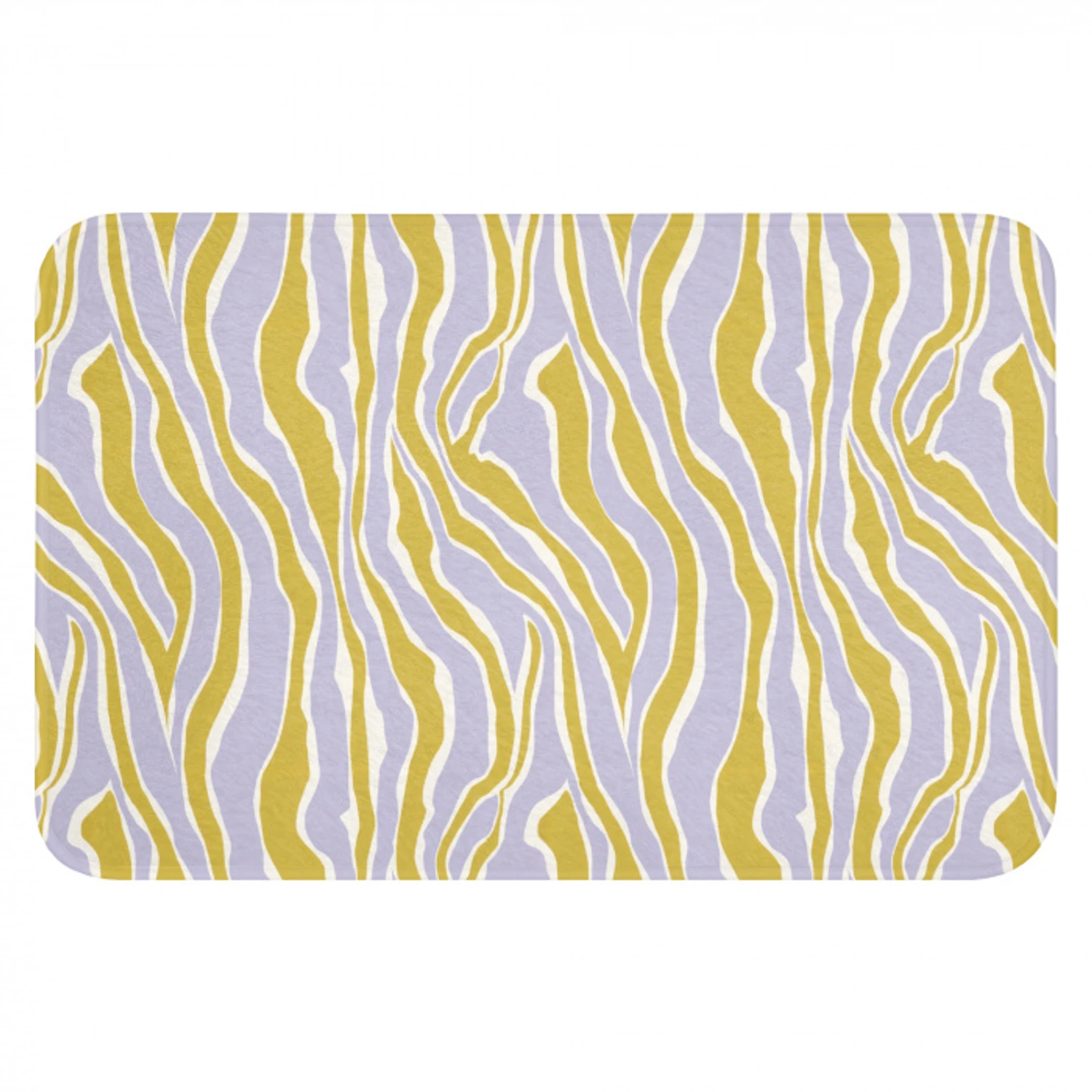 Zebra - Modern - Meerkleurig Badmat klein 997 -3d