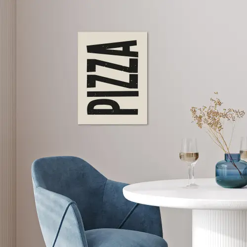 Pizza - Decoratie - Japandi - Vintage poster papier klein -sfeer3