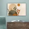 Vormen - Rond - Bladeren - Beige canvas 2cm klein -sfeer4