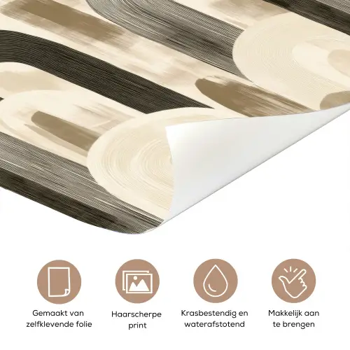 Abstract - Patroon - Bogen deurposter klein 289 -closeup_NL