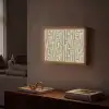 Abstract - Geometrisch - Groen Light Box met batterij (Wandlamp) middel 907 -sfeer1