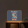 Dino - Raket - Kleurrijk Light Box met batterij (Wandlamp kind) middel -sfeer1_kind