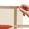 Zeester - Bobbels - Rood Light Box met batterij (Wandlamp) middel -USP_websiteprintNL