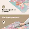 Eikenbladeren - Takken - Roze Inductie beschemer met haakjes middel -ky-schoon-nl