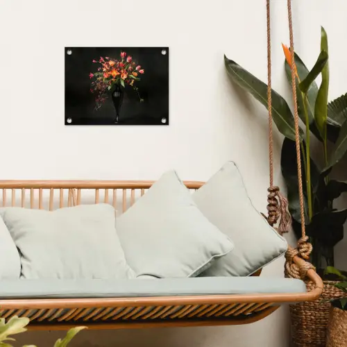 Sierlijk - Boeket - Vaas tuinposter los doek klein -sfeer7