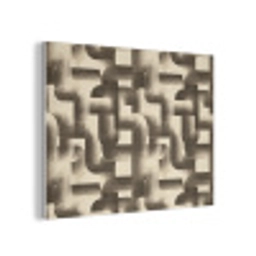 Abstract - Retro - Zwart PET vilt klein 837 -3d