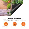 Doorkijk - Poort - Bloemen - Tuin Inductie beschermer vinyl 3mm middel -zzzzzzz-td-werking