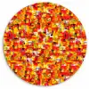 Abstract - Verf - Rood Wandcirkel plexiglas klein 852 -3d