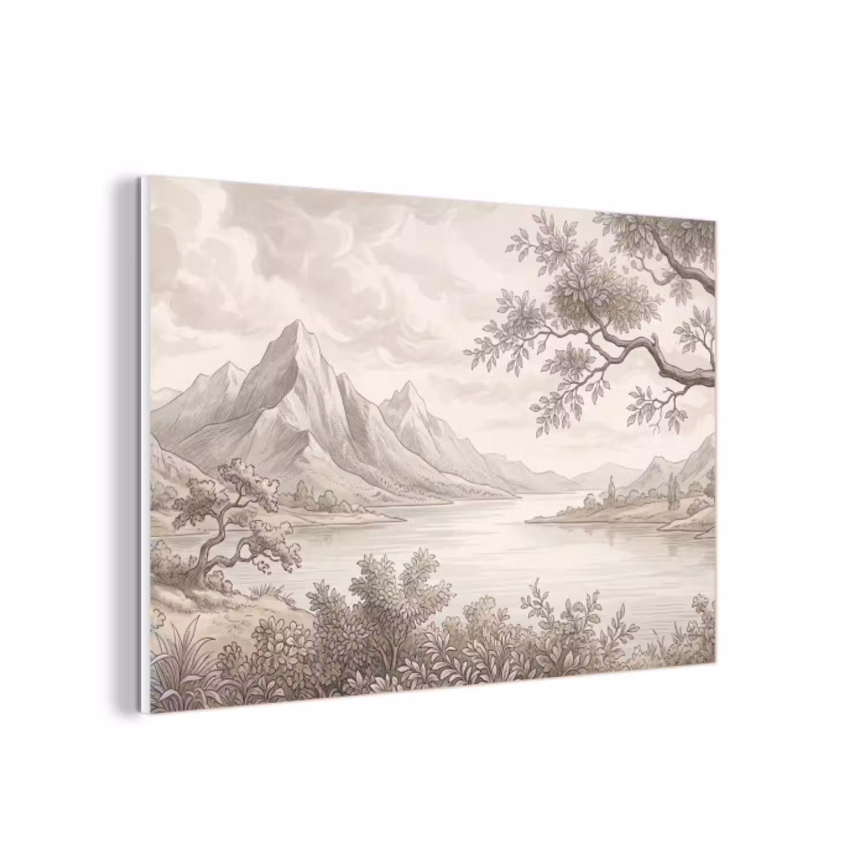 Landschap - Bergen - Meer - Natuur forex 5mm xxl -3d