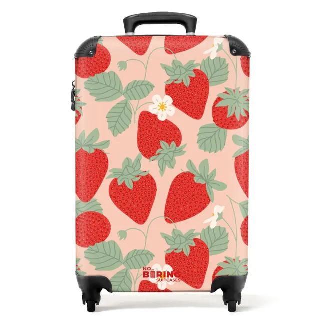 Koffer - Pastel fruit - Aardbeien