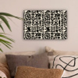 Geometrisch - Figuren - Zwart canvas 2cm klein 34 -sfeer1