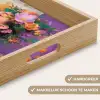 Abstract - Vrouw - Bloemenkroon - Goud Dienblad Rechthoek middel -USP_HandgreepNL