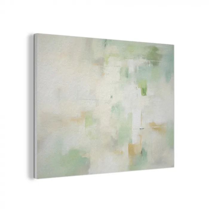 Abstract - Kunst - Wit - Groen - Modern PET vilt klein -3d