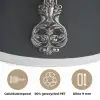 Lepel - Zilver - Metaal Akoestische PET Vilt - Rond klein -closeup_NL