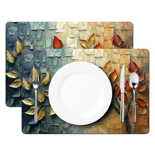 Boom - Abstract - Natuur - Kunst Placemat vinyl groot -zzsfeer2_Kitchenyeah-website
