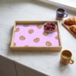 Pretzels - Eten - Paars Dienblad Rechthoek middel -sfeer2