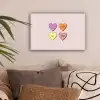 Hartjes - Pastel - Liefde - Moeder canvas 2cm klein -sfeer1