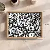 Vormen - Letters - Graffiti - Zwart Dienblad Rechthoek middel -USP_Formaat