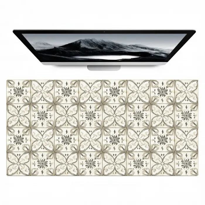 Antiek - Tegel - Beige Muismat XXL klein 681 -zzz3d