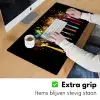 Lepels - Kruiden - Modern - Graffiti - Verf - Kleurrijk Muismat XXL klein -sfeer3