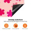 Bloemen - Patroon - Roze Inductie beschermer vinyl 3mm klein -zzzzzzz-td-onderkant