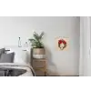 Deurkrans - Strik - Kerst - Rood - Groen textielposter latten blank klein -woonkamer