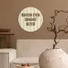 Buiten - Quote - Strepen - Zomer Wandcirkel plexiglas klein -sfeer1