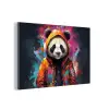Panda - Jas - Graffiti - Oranje aluminium wit klein -3d