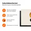 Zwarte kolibrie - Bloem - Gouden cirkel Inductie beschermer vinyl 3mm klein -zzzzzzz-td-ups