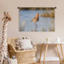 Vogel - Steltloper - Water - Natuur Wandkleed katoen middel -wsfeer5_kind