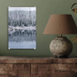 Bos - Reflectie - Meer - Winter - Serene plexiglas 5mm klein -sfeer3