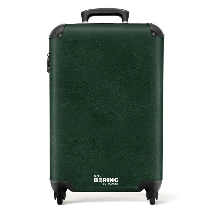 Lederen look mos groen NBS - Handbagage koffer - Volwassenen Unisex middel -productfoto_recht