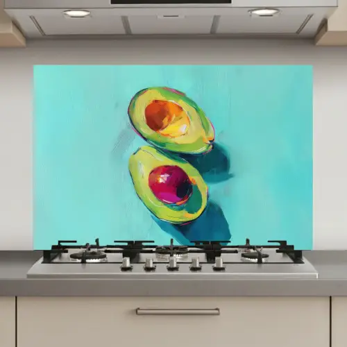 Avocado - Groen - Pit - Schaduw keuken achterwand spatscherm klein -3d_website