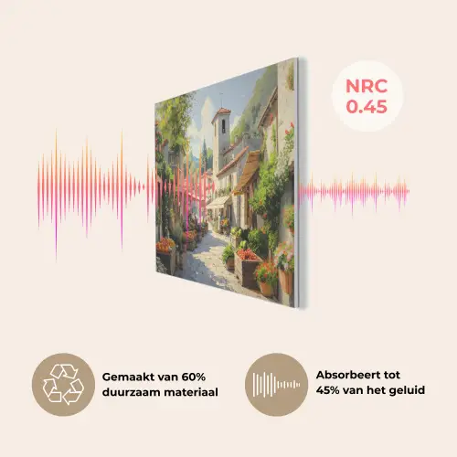 Dorp - Zon - Kraampjes - Huizen PET vilt klein -USP_NL