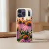 Bloemen - Paars - Bijen Telefoonhoesje iPhone 17 Pro klein -sfeer2