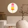 Waterijsje - Retro - Stokje - Roze Wandcirkel behangsticker klein -sfeer1