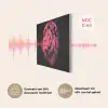 Leeuw - Zwart - Roze - Neon PET vilt klein -USP_NL
