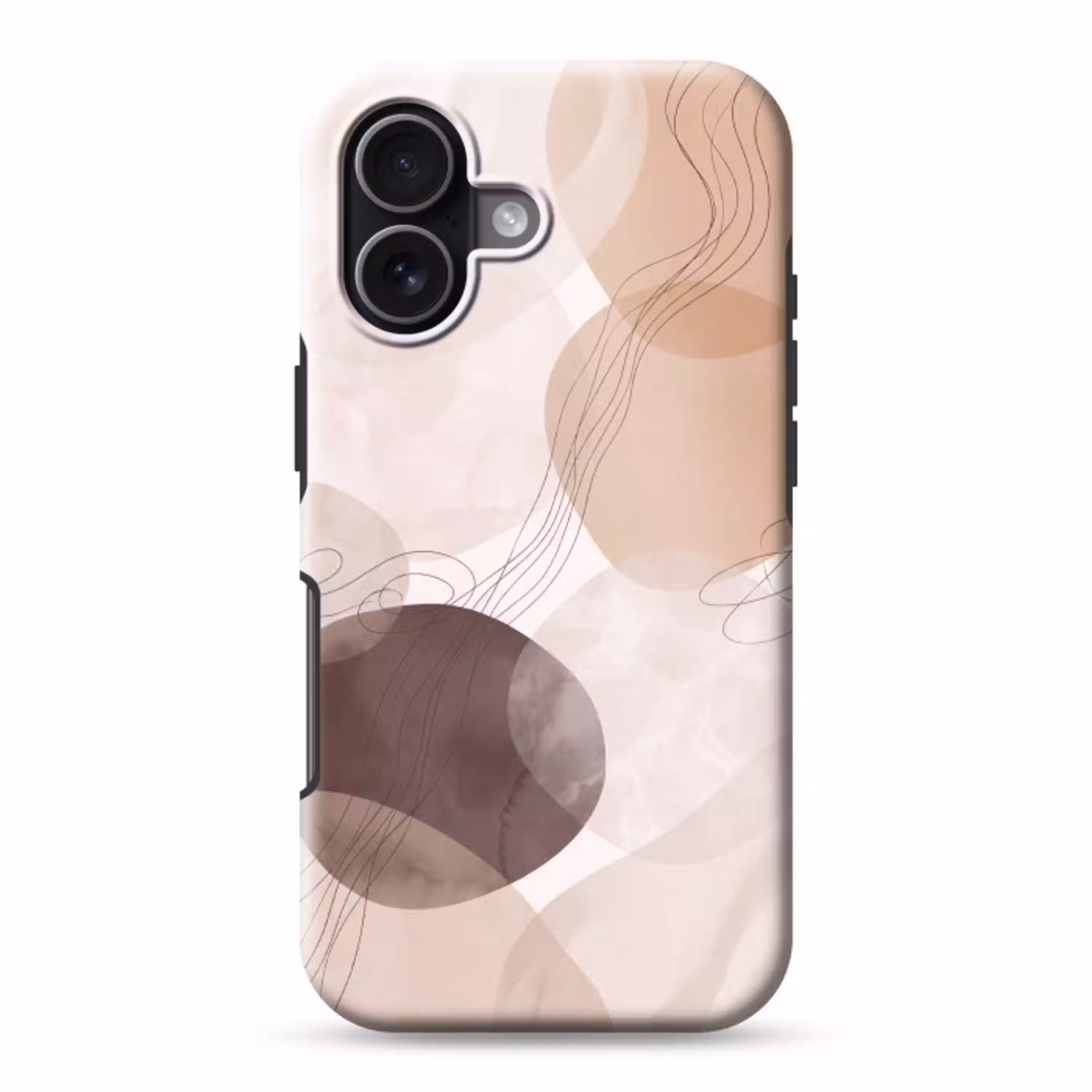 Abstractie - Beige - Modern Toughcase MagSafe Apple iPhone 17 klein -3d