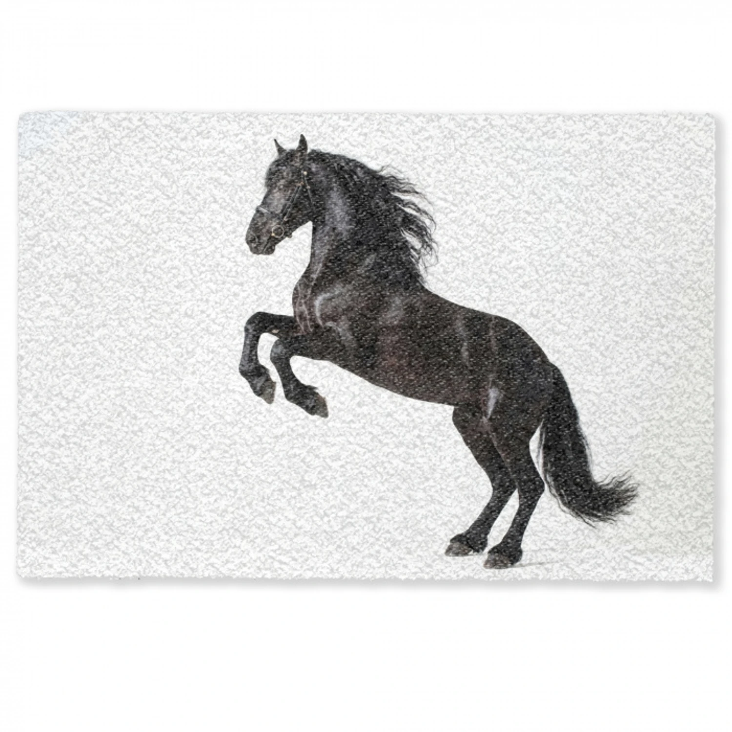 Zwart - Paard - Portret Deurmat klein -zkaufland3d