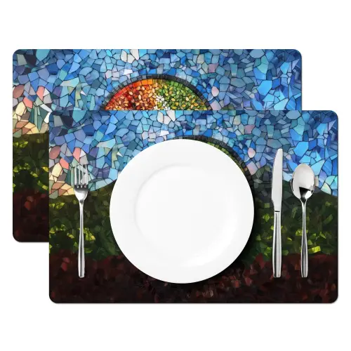 Boom - Seizoenen - Mozaïek - Bergen Placemat vinyl groot -zzsfeer2_Kitchenyeah-website