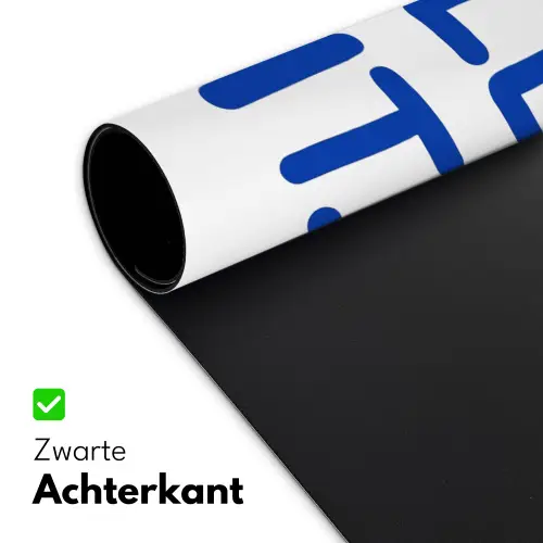 Blauw - Quote - Wit Muismat XXL klein -sfeer2