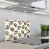Retro - Disco - Bloemen - Discobal keuken achterwand spatscherm klein 900 -3d_schuin