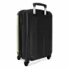 Beige slangenhuidmotief met symmetrisch patroon NBS - Handbagage koffer - Volwassenen Unisex middel -achterkant