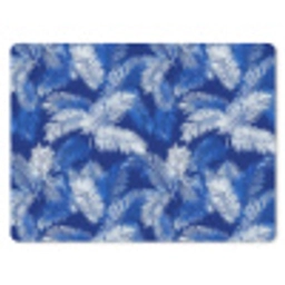 Palmblad - Patroon - Blauw muismat rubber klein 262 -3d