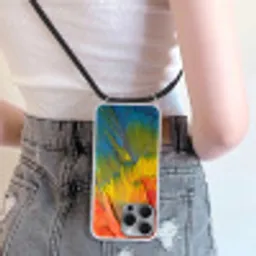 Veren - Ara - Kleurrijk Hoesje iPhone 16 Pro Max met koord klein -sfeer5