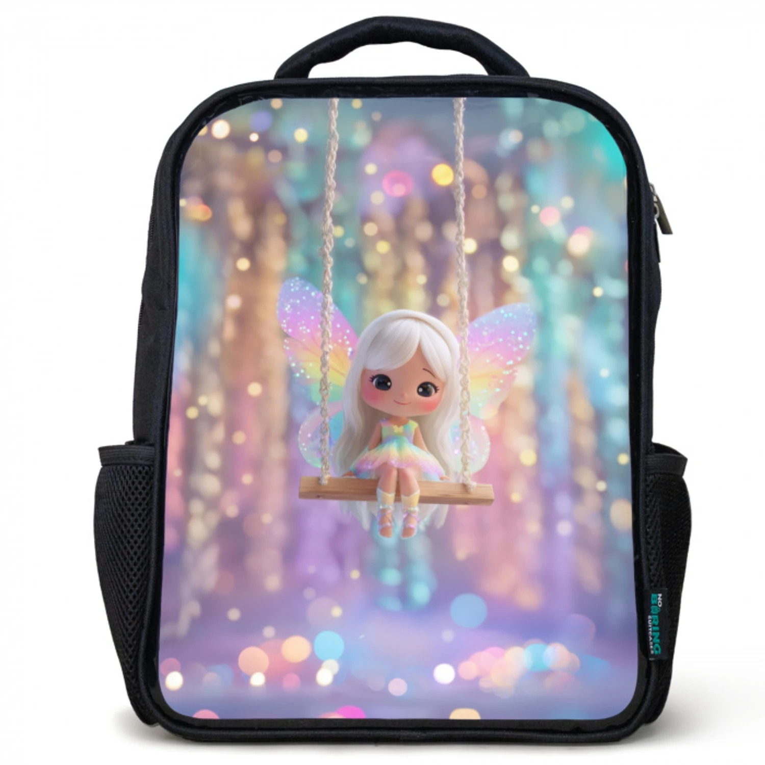 Feeënschommel in droomlicht Rugzak - Zwart middel -3d