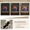 Vogel - Kraai - Graffiti - Zwart - Dieren Light Box met batterij (Wandlamp) middel -USP_dimbaarNL