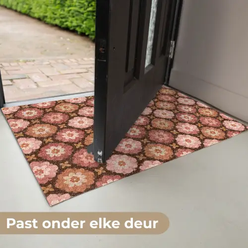 Geometrisch - Bloemen - Kleurrijk Deurmat klein 898 -USP_NL