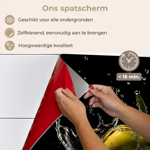 Olijven - Groen - Water - Zwart keuken achterwand spatscherm klein -spatscherm_NL