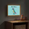 T-Rex - Zonnebril - Blauw - Glimlach Light Box met batterij (Wandlamp kind) middel -sfeer5_kind